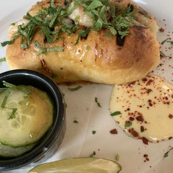 100 Steps Kitchen + Raw Bar - Chili & Garlic Crusted Shrimp Roll - Seafood Near Me - Cranford, New Jersey
