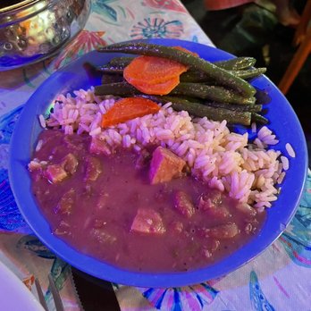 Jacques-Imo's Cafe - red beans and rice with green beans - Cajun/Creole Near Me - New Orleans, Louisiana Jacques-Imo's Cafe - red beans and rice with green beans - Cajun/Creole Near Me - New Orleans, Louisiana
