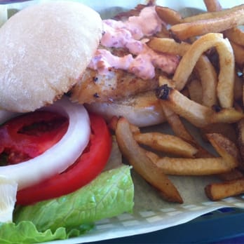 The Lighthouse Grill - Grilled fish sandwich - American Near Me - Trinidad, California The Lighthouse Grill - Grilled fish sandwich - American Near Me - Trinidad, California