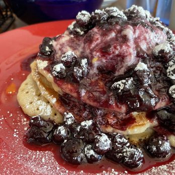 Main Kitchen Cafe - Lemon Ricotta and Blueberry Pancakes  Breakfast Potatoes - New American Near Me - Granada Hills, California