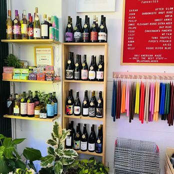 Lady & Larder - a display of wine bottles - Cheese Shops Near Me - Santa Monica, California Lady & Larder - a display of wine bottles - Cheese Shops Near Me - Santa Monica, California