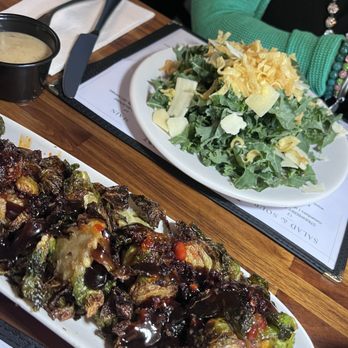 Yeiboh Kitchen - Best brussel sprouts and delicious kale Caesar salad. - New American Near Me - Baltimore, Maryland