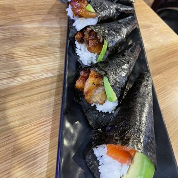 Sushi Damu - Nice looking cut rolls but seaweed was heated so became hard to chew - Sushi Bars Near Me - Tustin, California Sushi Damu - Nice looking cut rolls but seaweed was heated so became hard to chew - Sushi Bars Near Me - Tustin, California