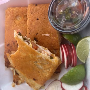 Frutti Di Mare - The lobster quesadilla, it's pretty big. - Food Trucks Near Me - Westminster, California