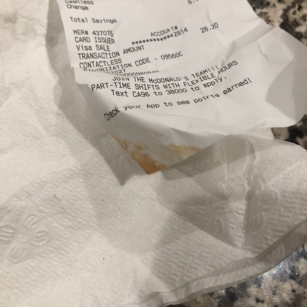 McDonalds - Ketchup on the receipt - Really? - Fast Food Near Me - Dixon, California McDonalds - Ketchup on the receipt - Really? - Fast Food Near Me - Dixon, California
