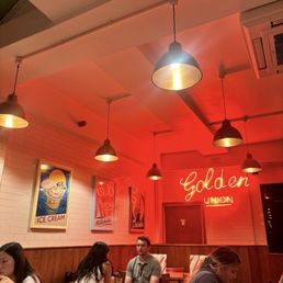 Inside seating area