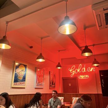 Golden Union Fish Bar - Inside seating area - Fish & Chips Near Me - London, XGL
