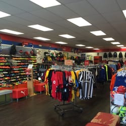 Pegasus Sporting Goods - Inside of Pegasus Soccer store shows great selection of soccer shoes