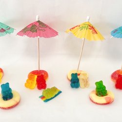 A selection of our beach-themed gummy candies