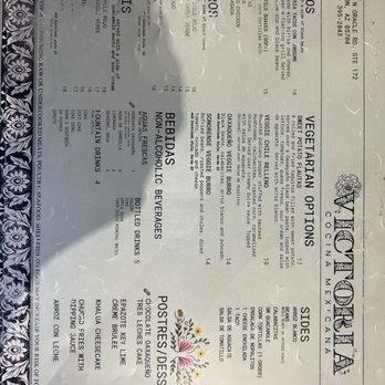 Victoria Cocina Mexicana - Menu - Mexican Near Me - Tucson, Arizona Victoria Cocina Mexicana - Menu - Mexican Near Me - Tucson, Arizona