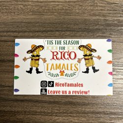 Rico Tamales - Their card during christmas time