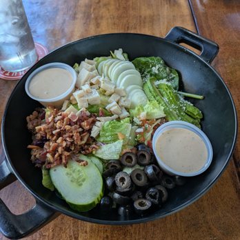 The Curb Bar and Grill - Southern Cobb Salad with southwestern ranch dressing - American Near Me - Meridian, Idaho The Curb Bar and Grill - Southern Cobb Salad with southwestern ranch dressing - American Near Me - Meridian, Idaho