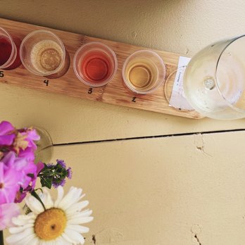 Cape Cod Winery - Flight of a bunch of wines - Wineries Near Me - Falmouth, Massachusetts