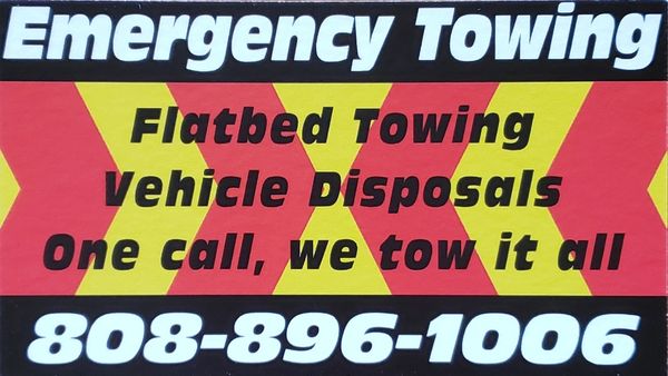 Vehicle and equipment towing - Here at Emergency towing we tow everything from cars and trucks to equipment up to 5 tons. licensed and fully insured, you can trust us with Vehicle and equipment towing - Here at Emergency towing we tow everything from cars and trucks to equipment up to 5 tons. licensed and fully insured, you can trust us with
