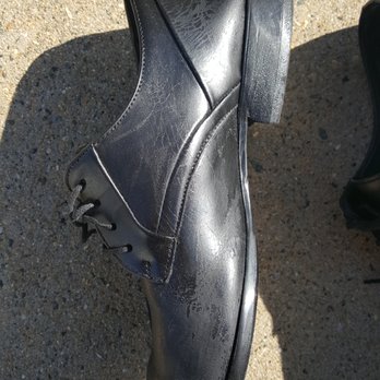 Shoe Repair - This shoe repair guy is horrible. He spray painted my shoes and made them shiny instead of matte. Now the paint is peeling off. Beware! - Shoe Repair Near Me - Staten Island, New York