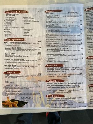 Menu photo 2 Asaka Sushi Washougal, WA Menu photo 2 Asaka Sushi Washougal, WA