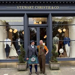 Stewart Christie & - Kilts and more with my clothier Simon. If you want to look good just follow the rules of the game and do what Simon Says.