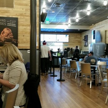 BurgerFi - Narrow store, but fair amount of seating. - American Near Me - Saratoga Springs, New York BurgerFi - Narrow store, but fair amount of seating. - American Near Me - Saratoga Springs, New York