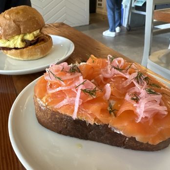 Red Arrow Coffee - Smoked salmon toast - Coffee & Tea Near Me - Seattle, Washington