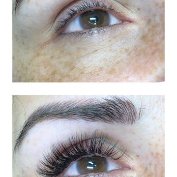 Dream Spa - Lash extensions - before and after - by Amy at Dream Spa - Nail Salons Near Me - Austin, Texas