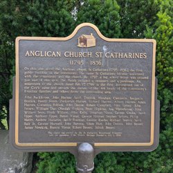 Anglican Church Historical Marker - Anglican Church Historical Marker, St. Catharines