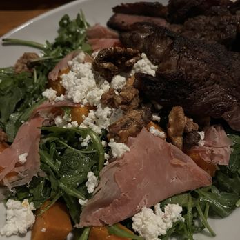 Hinesburgh Public House - Butternut squash salad with steak - Gastropubs Near Me - Hinesburg, Vermont