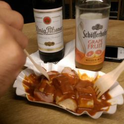 Jim Curry - Regular pork currywurst and beers