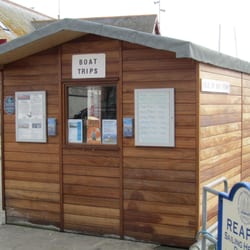The May Princess Boat Trip - Ticket office for boat trips. Photo. March 2015.