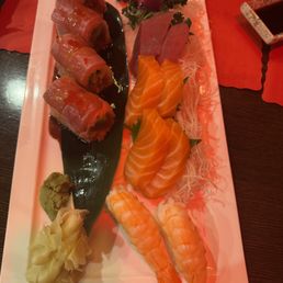 Great cuts of sashimi Great cuts of sashimi