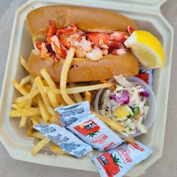 Dominic’s Food Truck - Lobster roll served with pineapple slaw