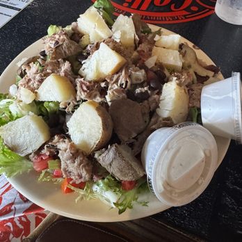 Collins River BBQ & Cafe - Mary Beth Salad with added Pulled Pork - Barbeque Near Me - McMinnville, Tennessee