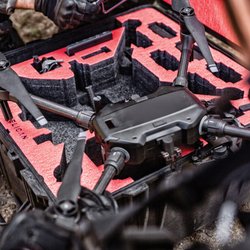 Nalpak Group - Pelican Drone case with drone partially in case