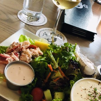 Atlantic Grill - Lobster roll with salad instead of roll. - Seafood Near Me - Rye, New Hampshire