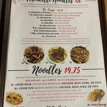 QQ Noodle - Menu - Vietnamese Near Me - Marina, California