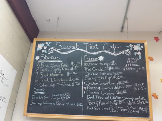 Menu photo 4 Secret Thai Cafe Sandpoint, ID