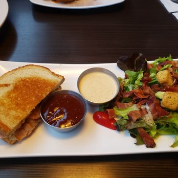 BlackStone - Half of a meltaway club and Blackstone salad - American Near Me - Iowa City, Iowa