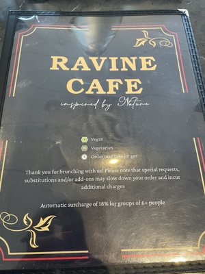 Menu photo 1 Ravine Cafe Vaughan, ON Menu photo 1 Ravine Cafe Vaughan, ON