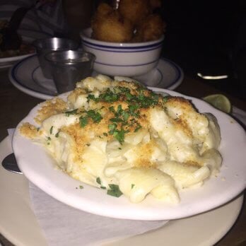Sweet Chick - Mac and cheese and crawfish hush puppies - Southern Near Me - New York, New York
