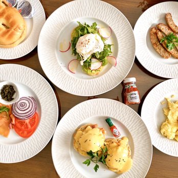 The Clement Hotel Palo Alto - Room Service Breakfast: Avocado Toast, Chicken Sausage, Scrambled Eggs, Smoked Salmon Benedict, Bagel w/ smoked salmon - Hotels Near Me - Palo Alto, California The Clement Hotel Palo Alto - Room Service Breakfast: Avocado Toast, Chicken Sausage, Scrambled Eggs, Smoked Salmon Benedict, Bagel w/ smoked salmon - Hotels Near Me - Palo Alto, California