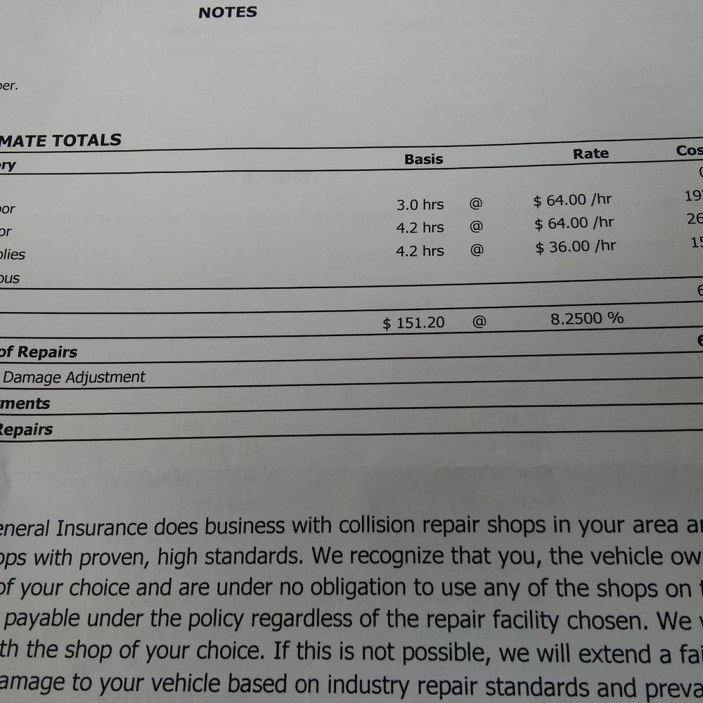 Damage paid to me... Damage paid to me...