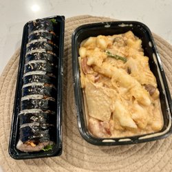 Bulgogi Kimbap and Rose Tteokbokki