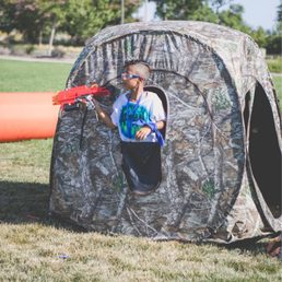 Bunker usage strategy for this nerf war.  The kids had such a great time!