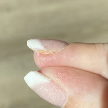 Sally's Nail Spa - Product not covering full nail and immediately separating from nail - Nail Salons Near Me - Temecula, California Sally's Nail Spa - Product not covering full nail and immediately separating from nail - Nail Salons Near Me - Temecula, California