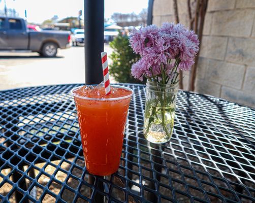 Photo of T-Loc's Sonora Hot Dogs - Austin, TX, US. Agua Fresca