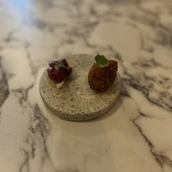 Snack to start course meal