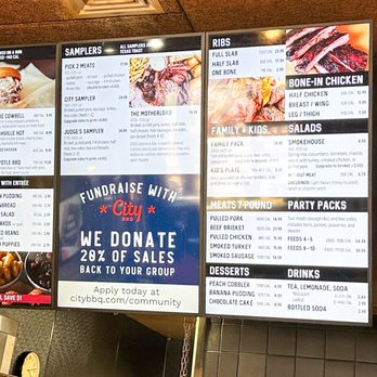 City Barbeque - Menu - Barbeque Near Me - Indianapolis, Indiana