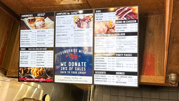 Menu photo 1 City Barbeque Indianapolis, IN