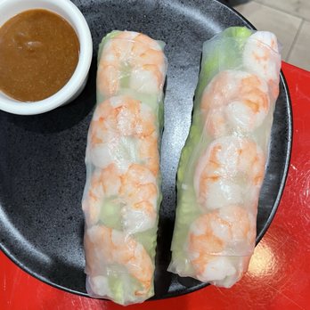 Red Lotus Noodle House - Yuuuge shrimp rolls - Asian Fusion Near Me - Jenks, Oklahoma