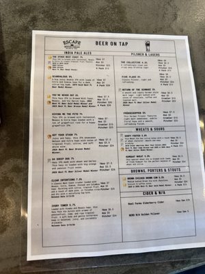Menu photo 2 Escape Brewing Company Trinity, FL Menu photo 2 Escape Brewing Company Trinity, FL