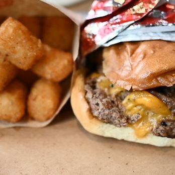 Hat Creek Burger Company - Cowboy Hat Burger Combo + tater tots - Fast Food Near Me - Spring, Texas Hat Creek Burger Company - Cowboy Hat Burger Combo + tater tots - Fast Food Near Me - Spring, Texas